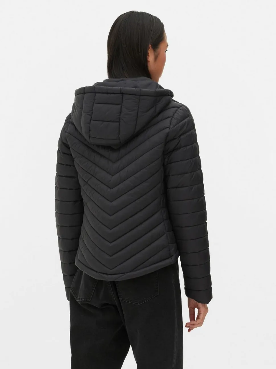 Lekka kurtka puchowa z kapturem