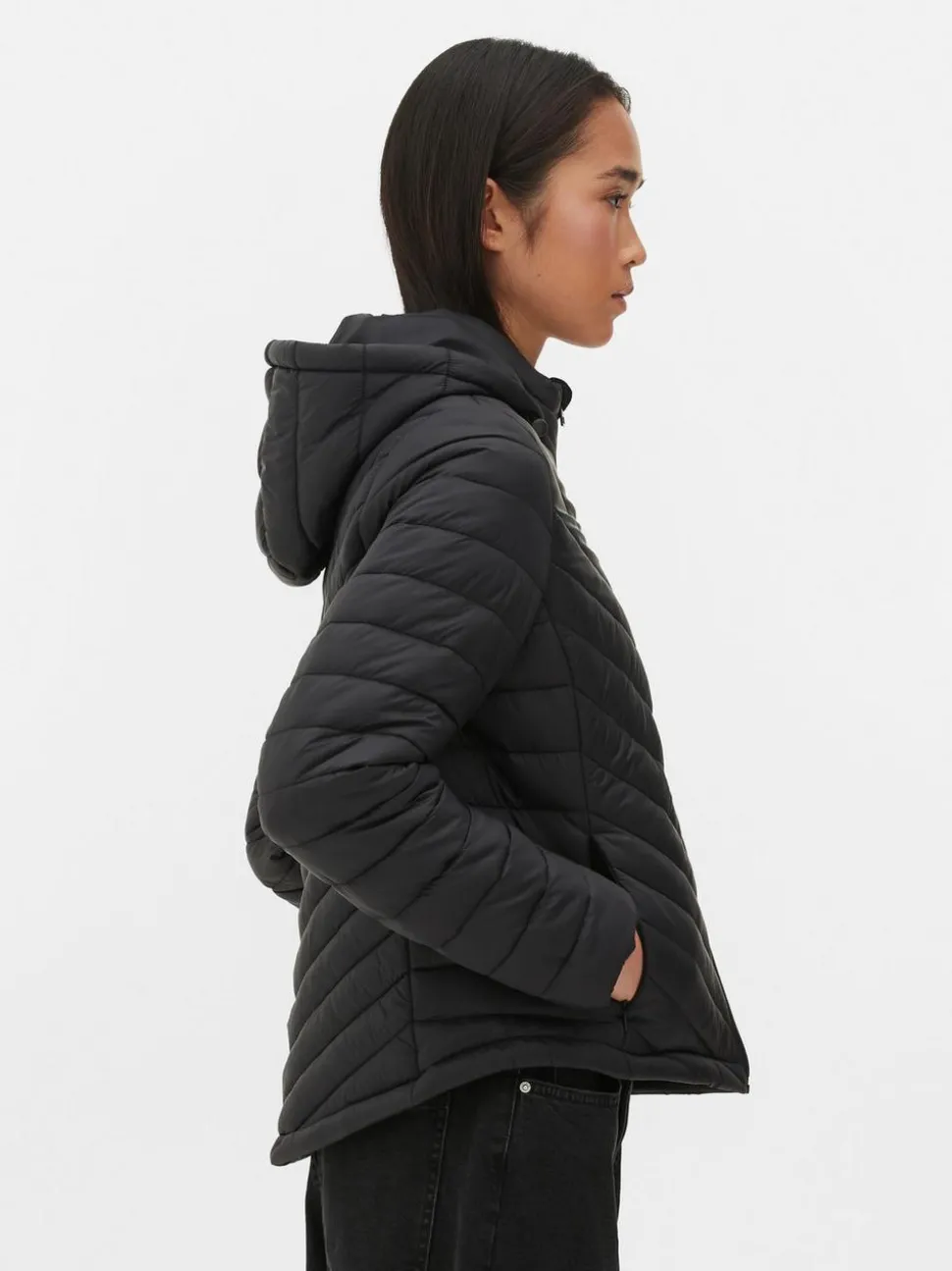 Lekka kurtka puchowa z kapturem