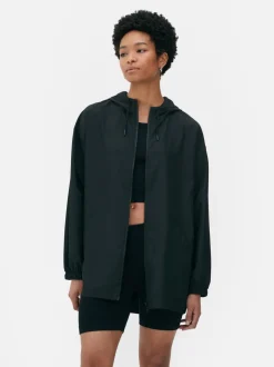 Lekka przeciwdeszczowa parka z kapturem