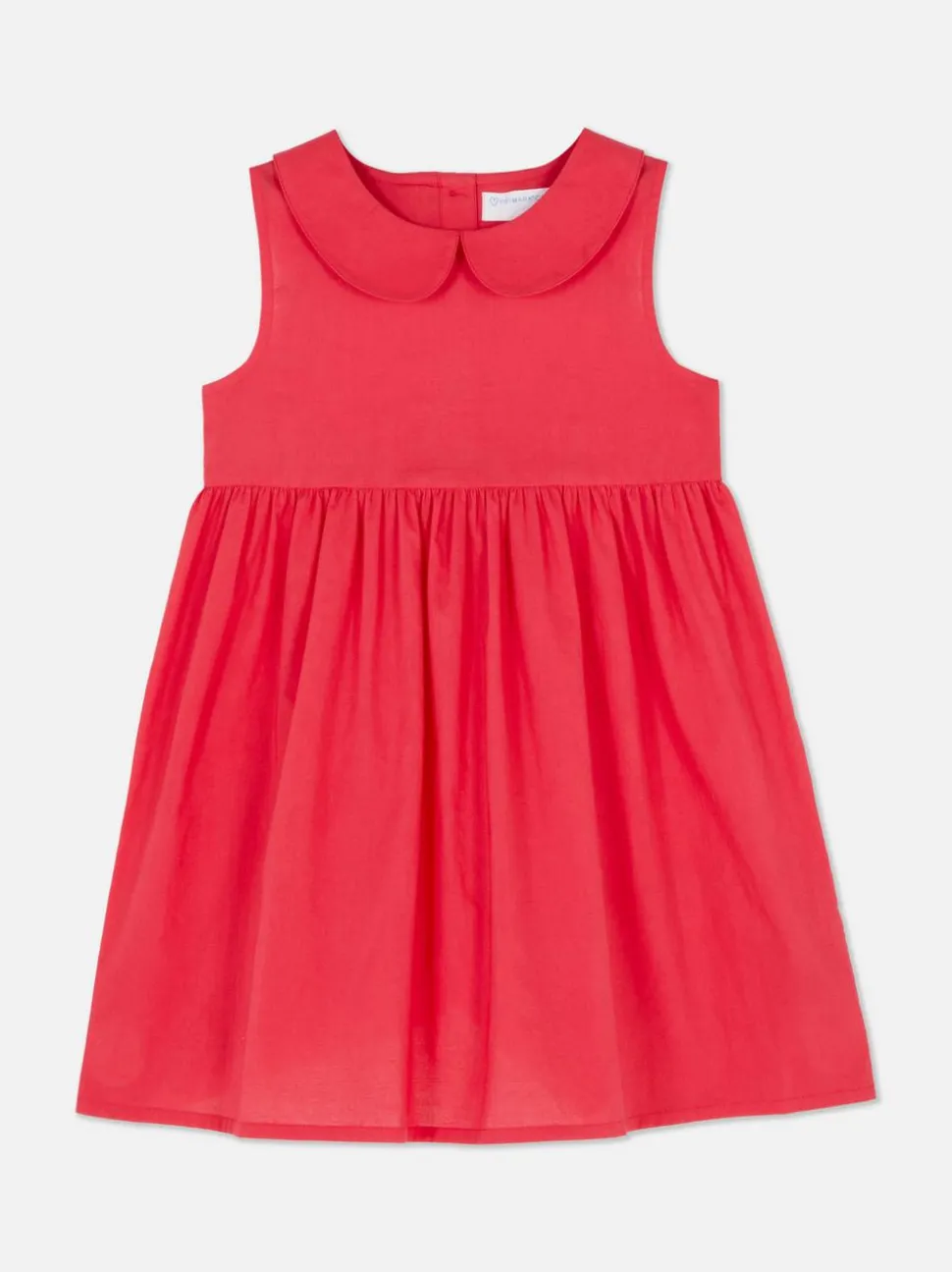 Letnia sukienka bez rękawów z kołnierzykiem