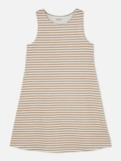 Letnia sukienka w paski bez rękawów