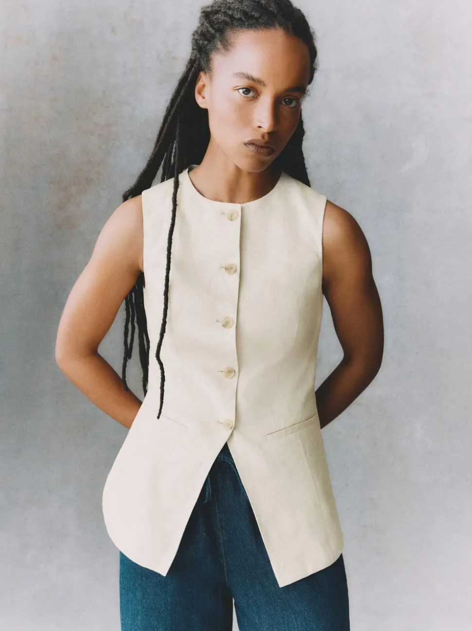 Lniana kamizelka The Edit