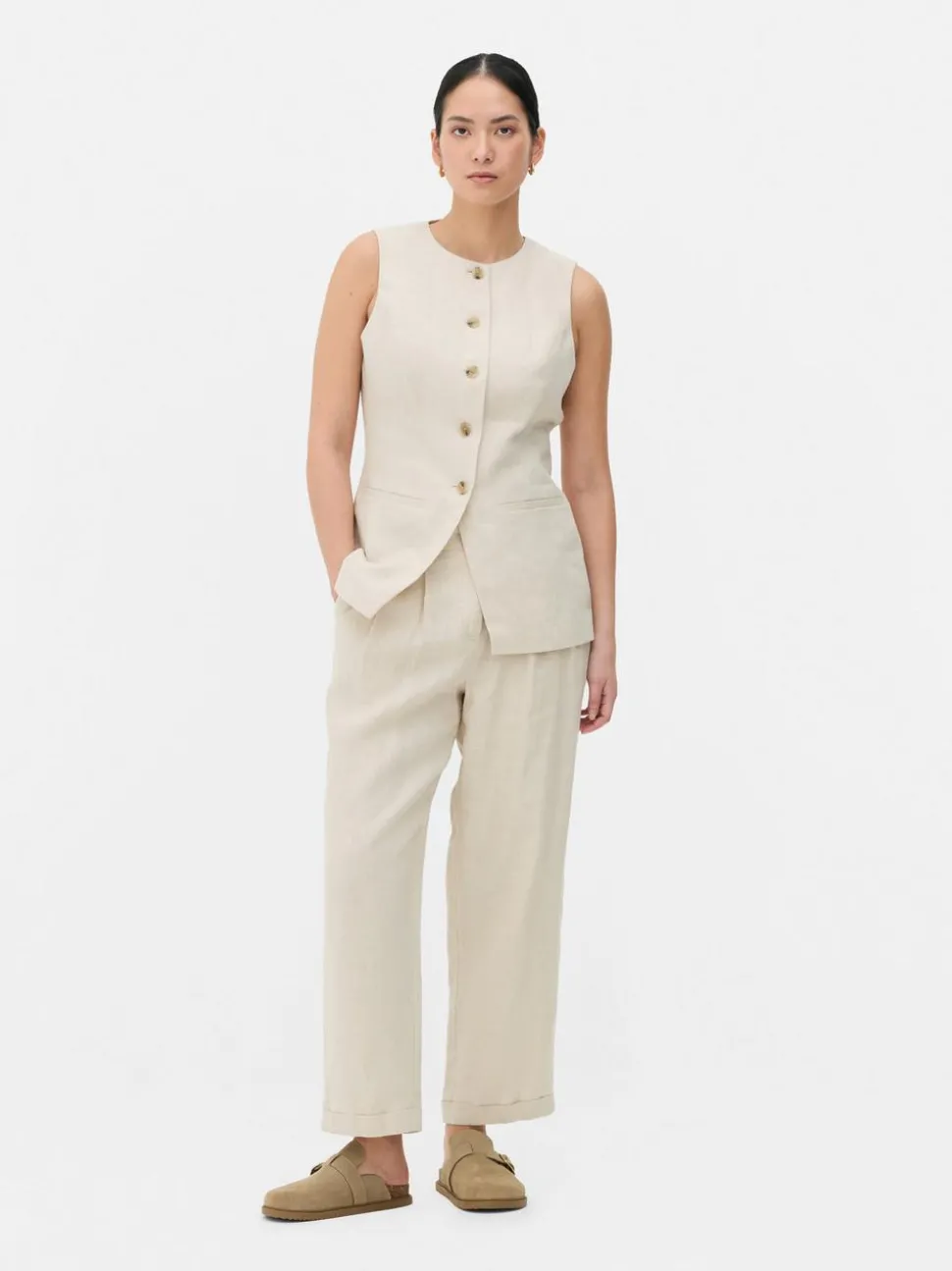 Lniana kamizelka The Edit