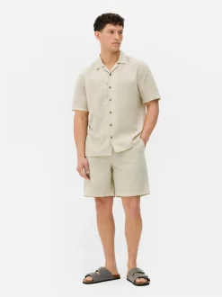 Lniany T-shirt z krótkim rękawem, część zestawu