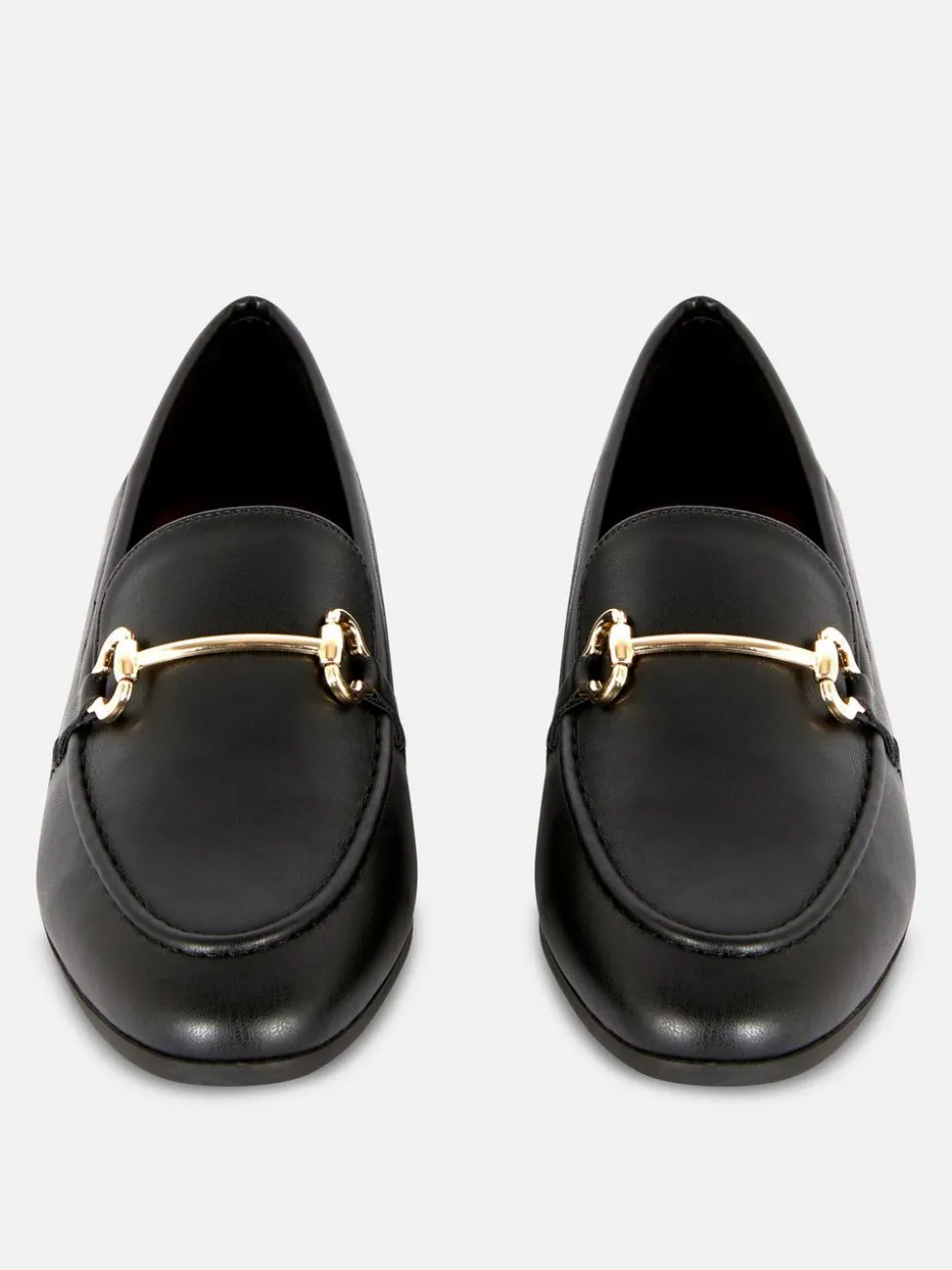 Loafersy ze sztucznej skóry z klamrą