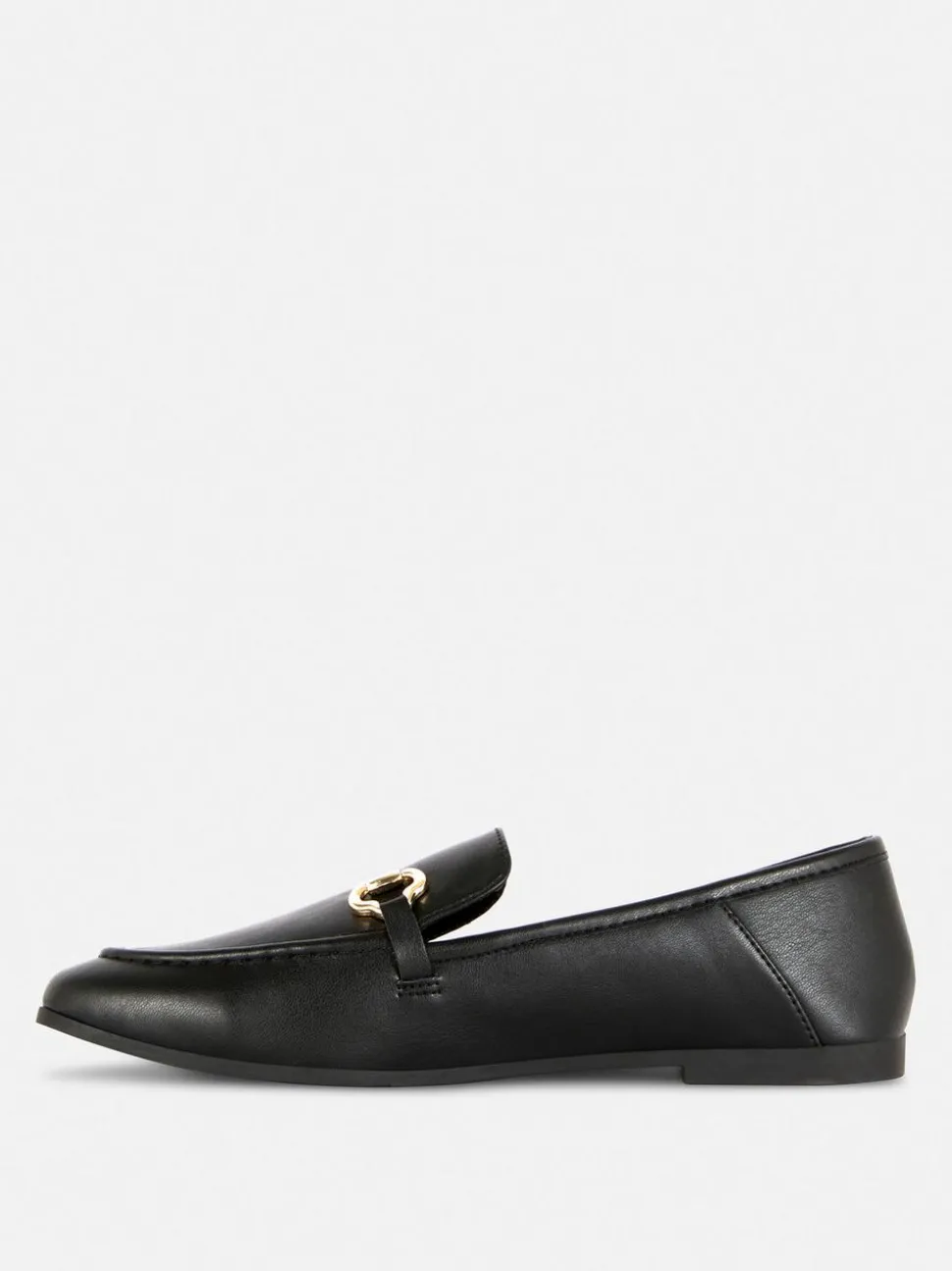 Loafersy ze sztucznej skóry z klamrą