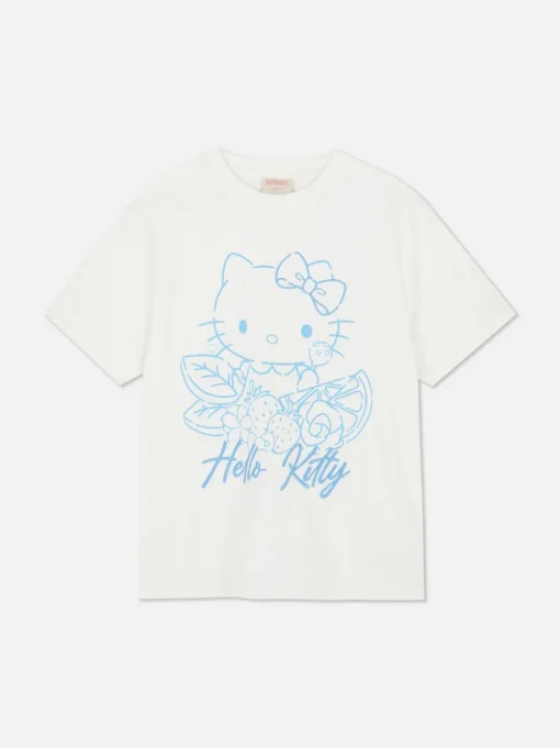 Luźny T-shirt z wizerunkiem Hello Kitty