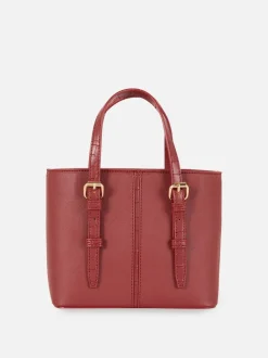 Mała torba shopper typu bucket ze sztucznej skóry