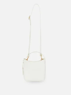 Mała torba shopper typu bucket z paskiem