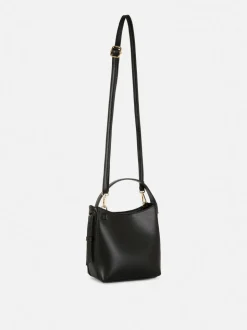 Mała torba shopper typu bucket z paskiem