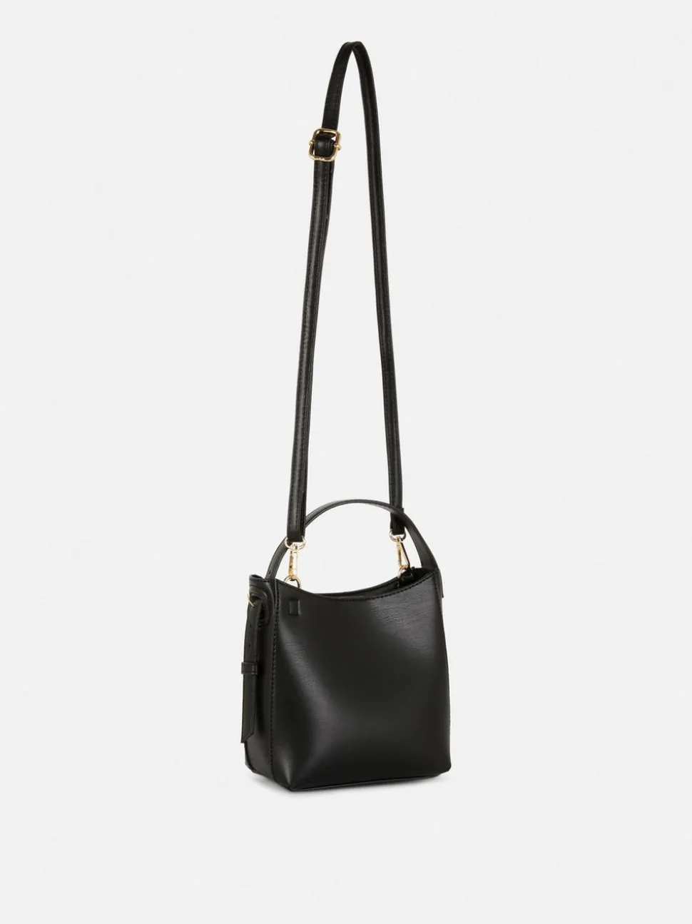 Mała torba shopper typu bucket z paskiem