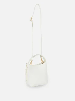 Mała torba shopper typu bucket z paskiem