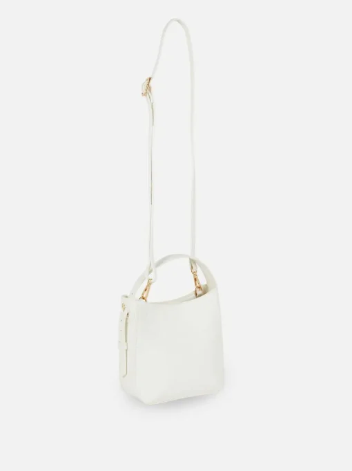 Mała torba shopper typu bucket z paskiem