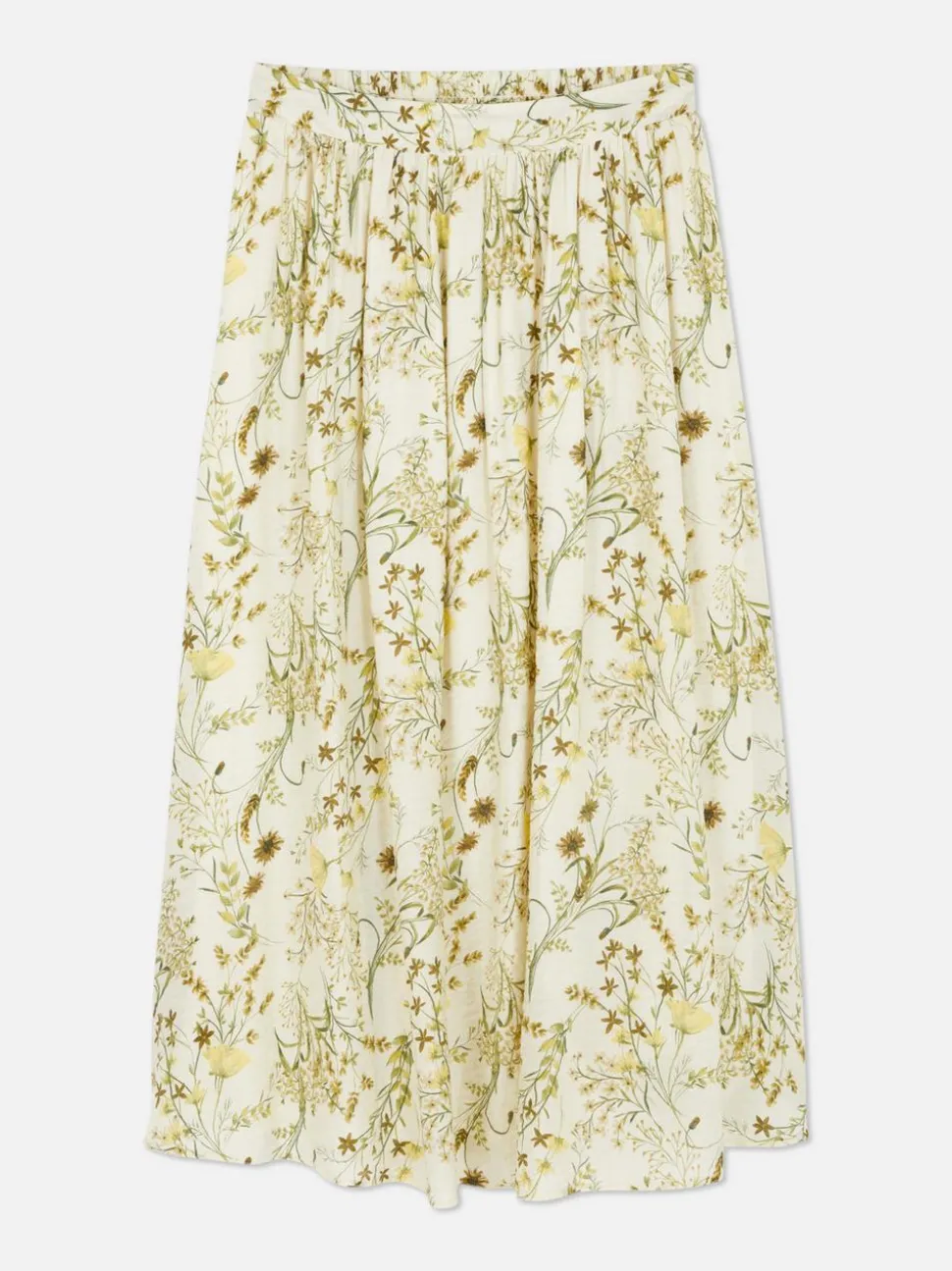 Marszczona spódnica maxi w kwiaty
