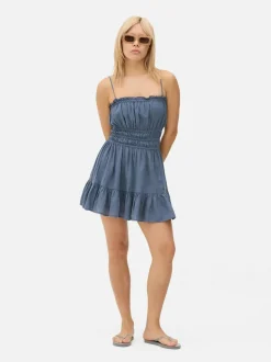 Marszczona sukienka mini