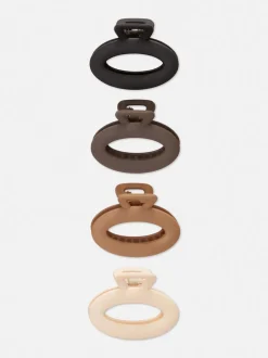 Matowe klamry do włosów, 4 szt.