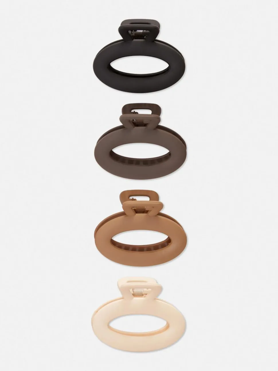 Matowe klamry do włosów, 4 szt.