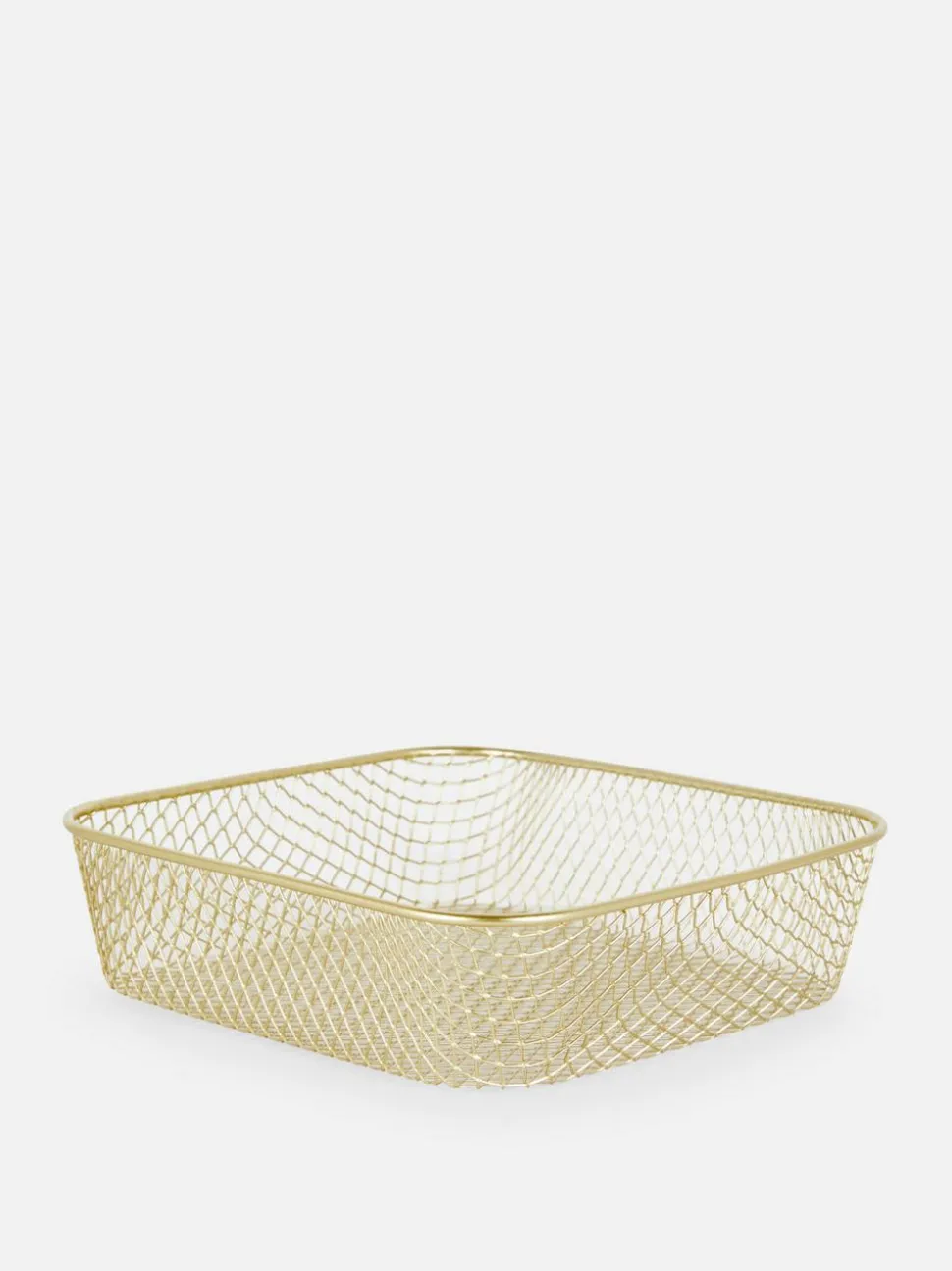 Mały koszyk z drucianej siatki