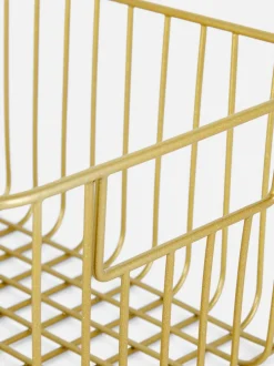 Metaliczny druciany kosz do przechowywania