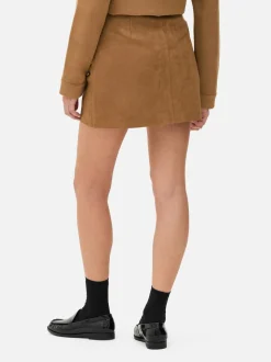 Minispódniczka ze sztucznego zamszu