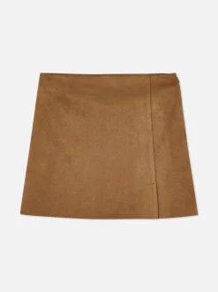 Minispódniczka ze sztucznego zamszu
