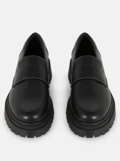 Mokasyny na grubej platformie