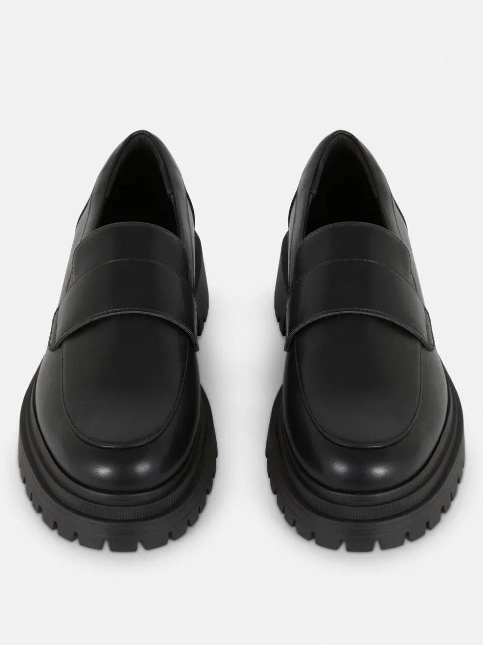 Mokasyny na grubej platformie