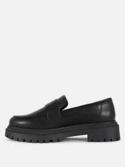 Mokasyny na grubej platformie