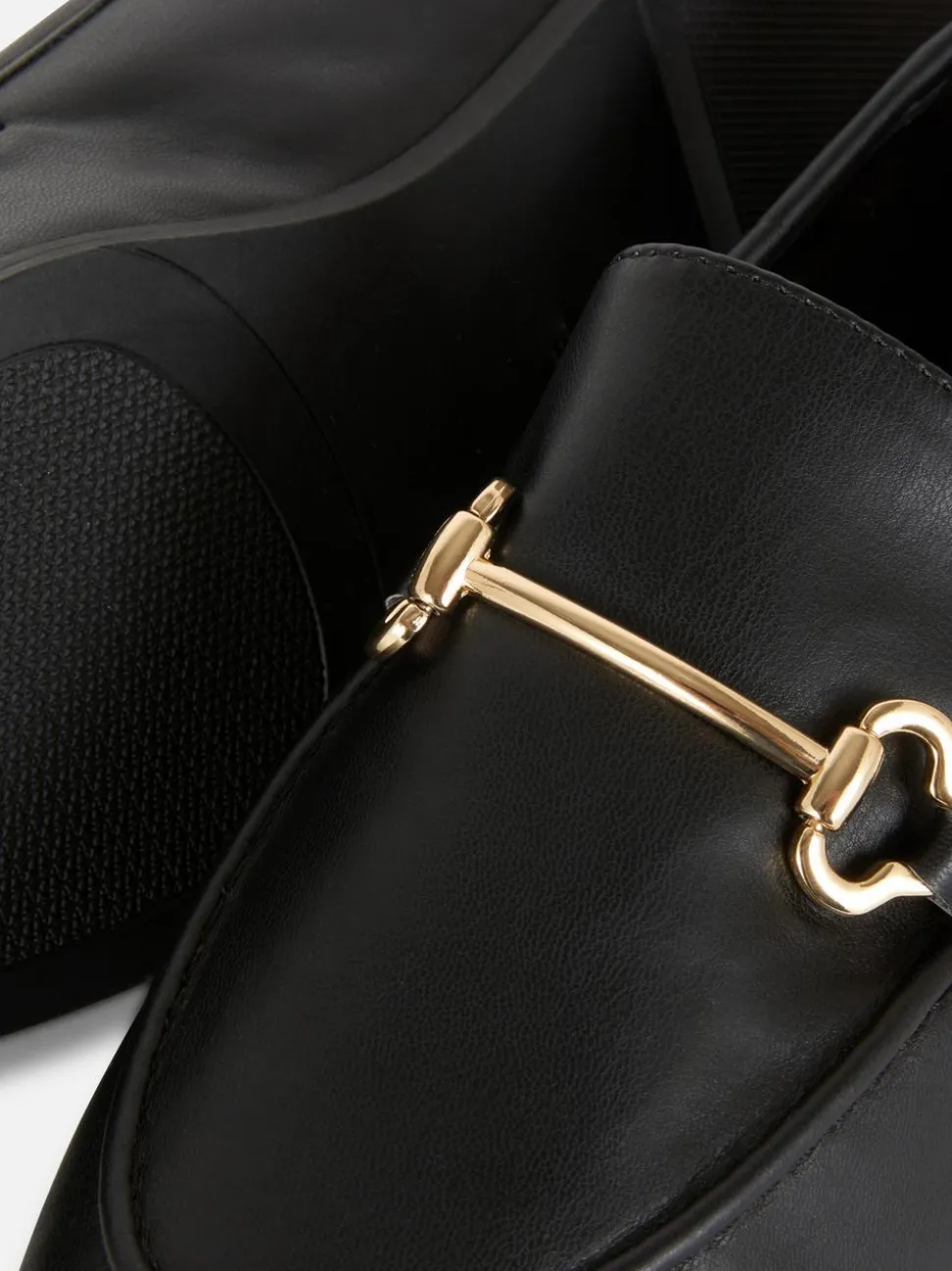 Mokasyny z wędzidłem ze sztucznej skóry