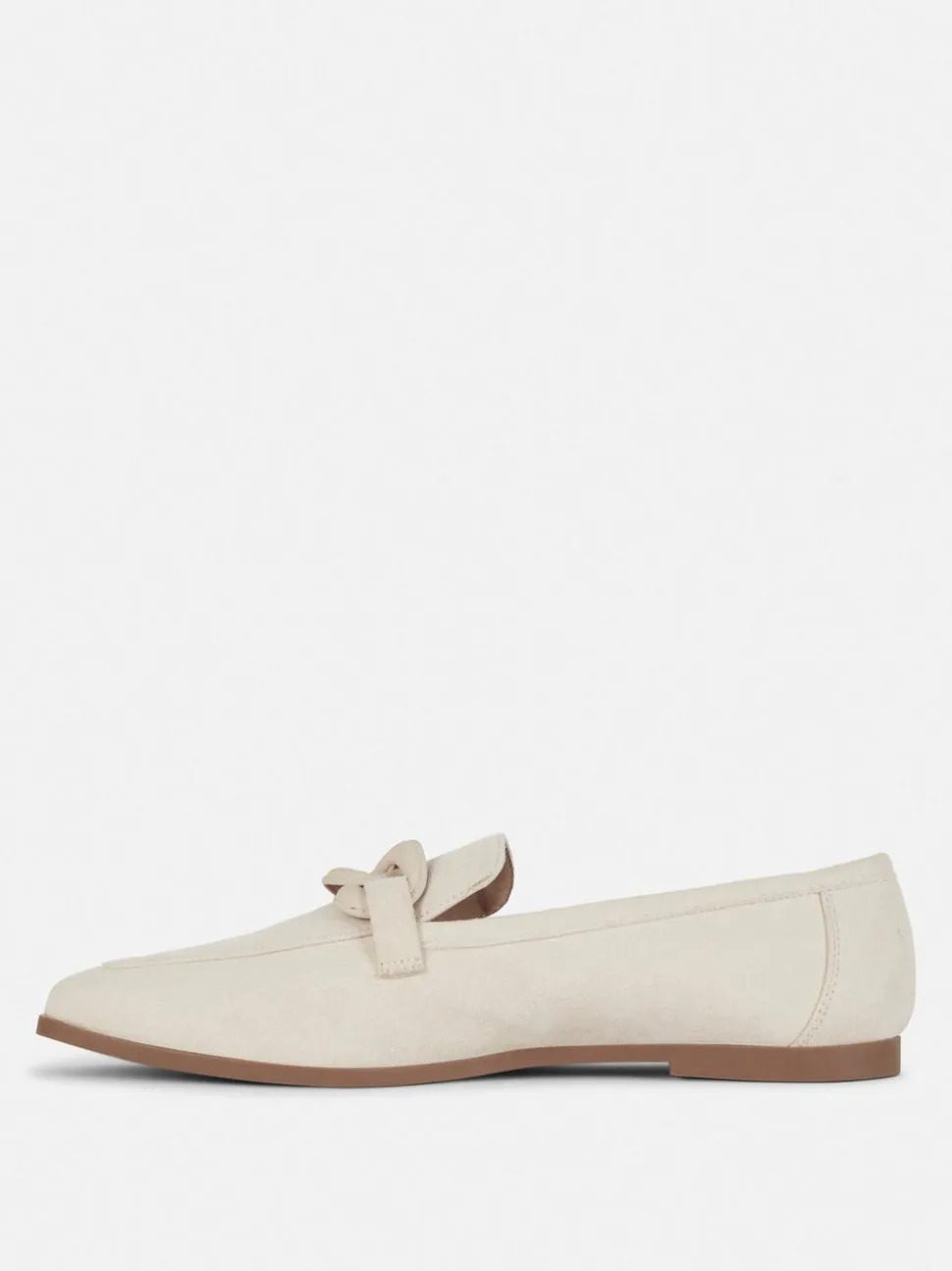 Mokasyny ze sztucznego zamszu z klamrą