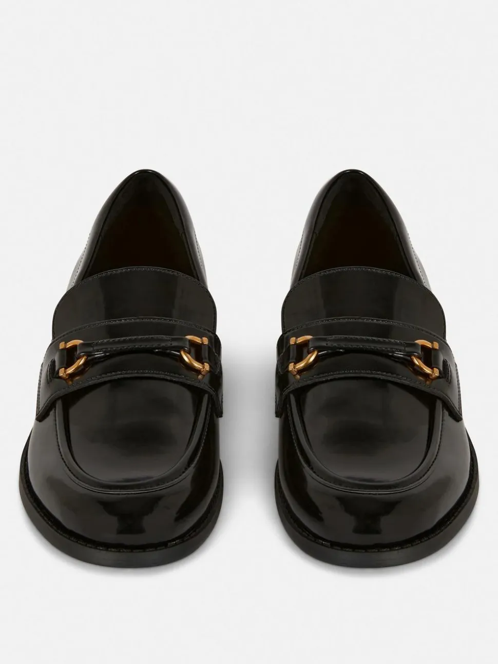 Mokasyny ze sztucznej skóry ze sprzączkami