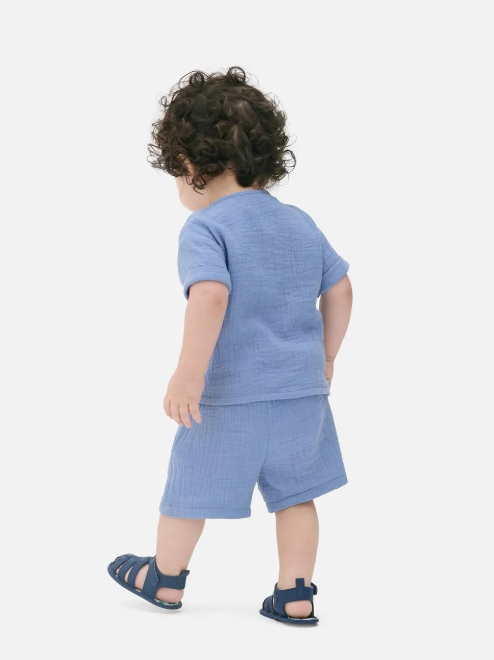 Muślinowy komplet z koszulą i szortami