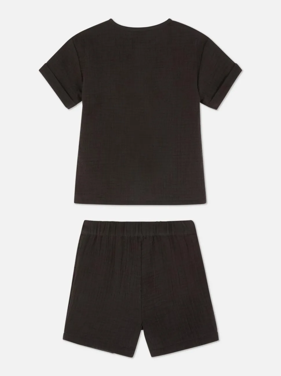 Muślinowy komplet z koszulą i szortami
