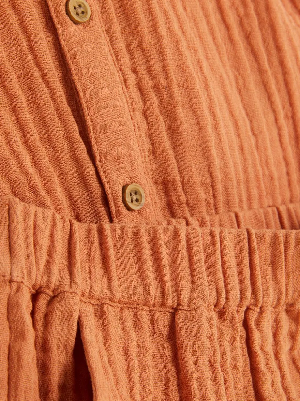 Muślinowy komplet z koszulą i szortami