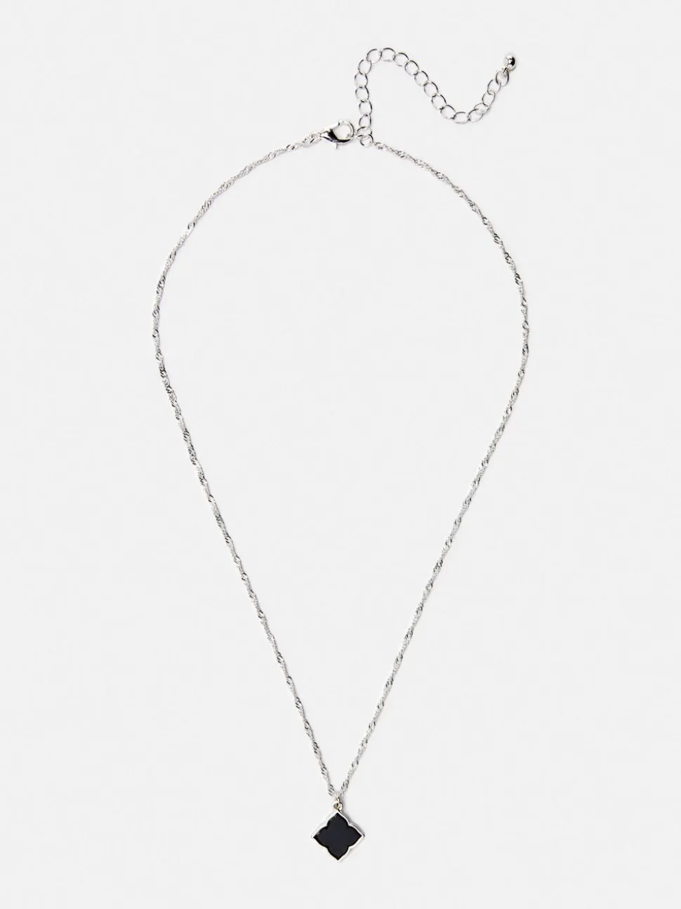 Naszyjnik z abstrakcyjną kwiatową przywieszką