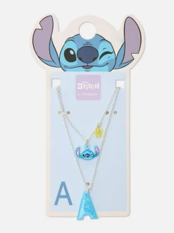 Naszyjnik z inicjałem i podwójnym łańcuchem, Disney
