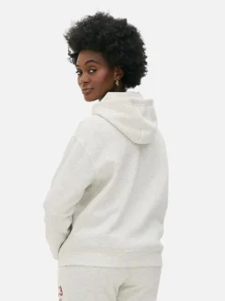 Nierozpinana bluza z kapturem i nadrukiem