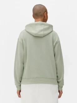 Nierozpinana bluza z kapturem i nadrukiem