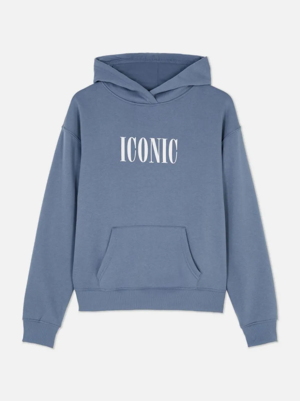 Nierozpinana bluza z kapturem i nadrukiem