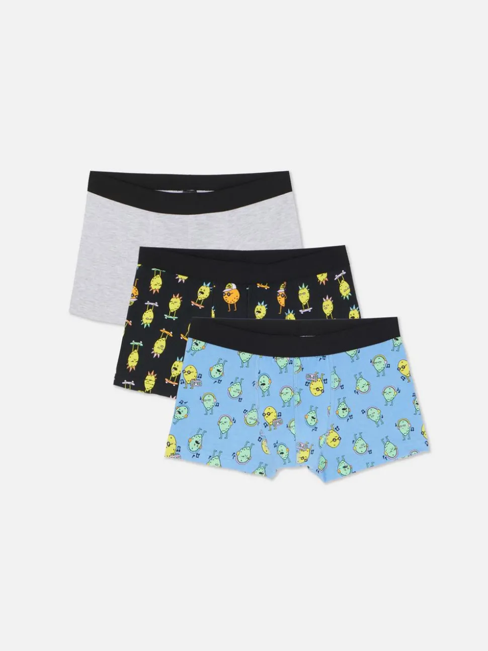 Nietuzinkowe bokserki limonkowe, 3 pary