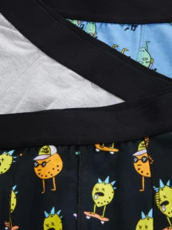 Nietuzinkowe bokserki limonkowe, 3 pary