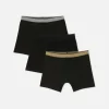 Obcisłe bokserki z metalicznym paskiem, 3 pary