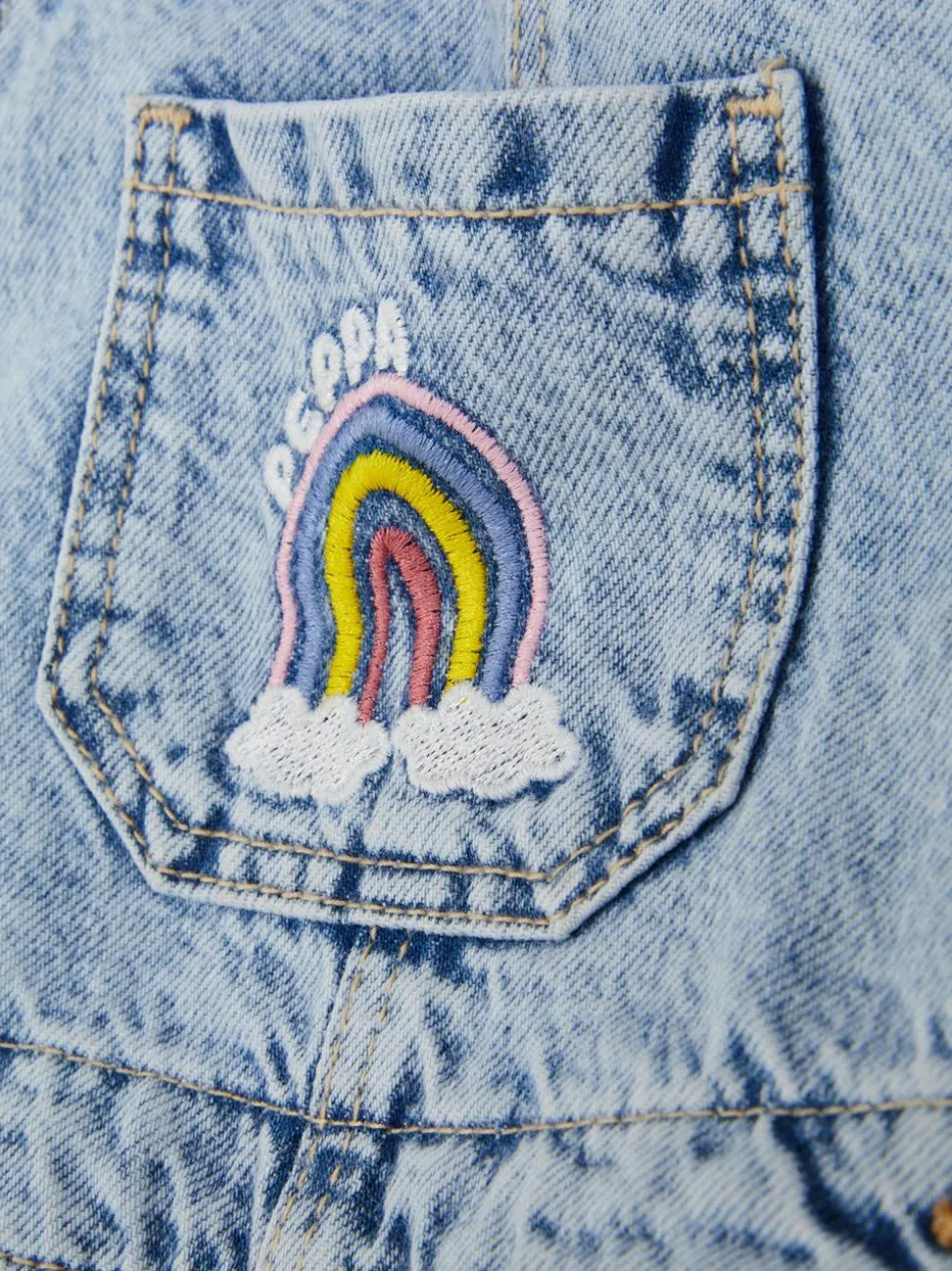 Ogrodniczki jeansowe z motywem Świnki Peppy