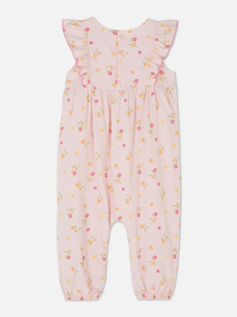 Ogrodniczki z falbanką