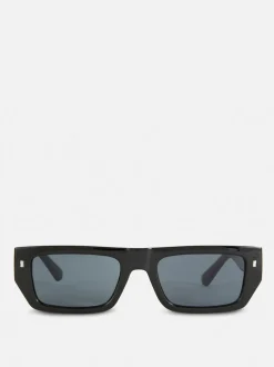 Okulary przeciwsłoneczne z wąską prostokątną oprawą