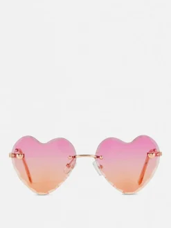 Okulary przeciwsłoneczne z oprawką w kształcie serca