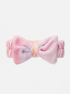 Opaska na głowę z kokardą ze wzorem tie-dye