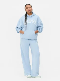 Oversize'owa bluza z kapturem i nadrukiem