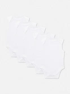 Pajacyki dla noworodka bez rękawów, 5 szt.