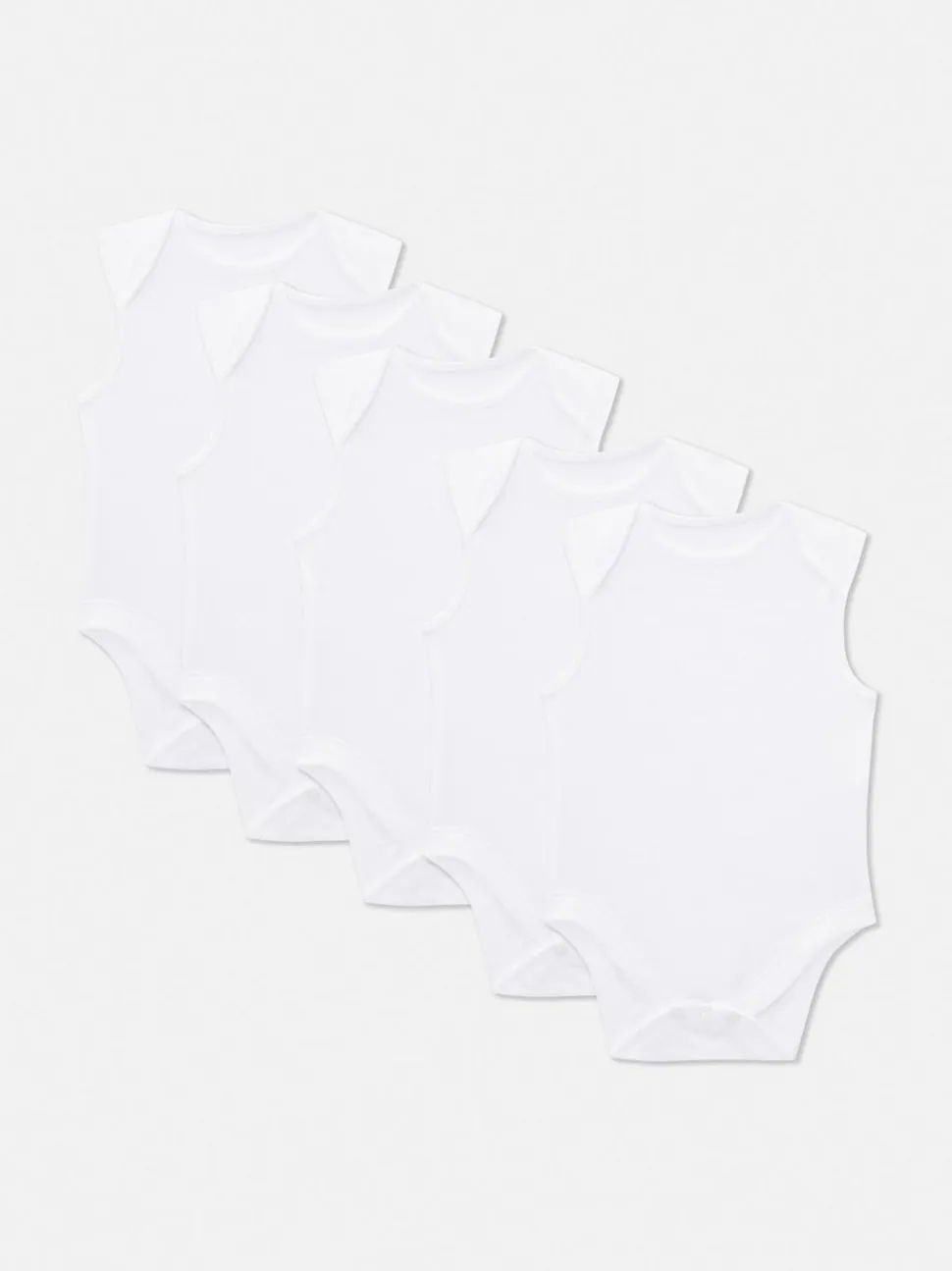 Pajacyki dla noworodka bez rękawów, 5 szt.